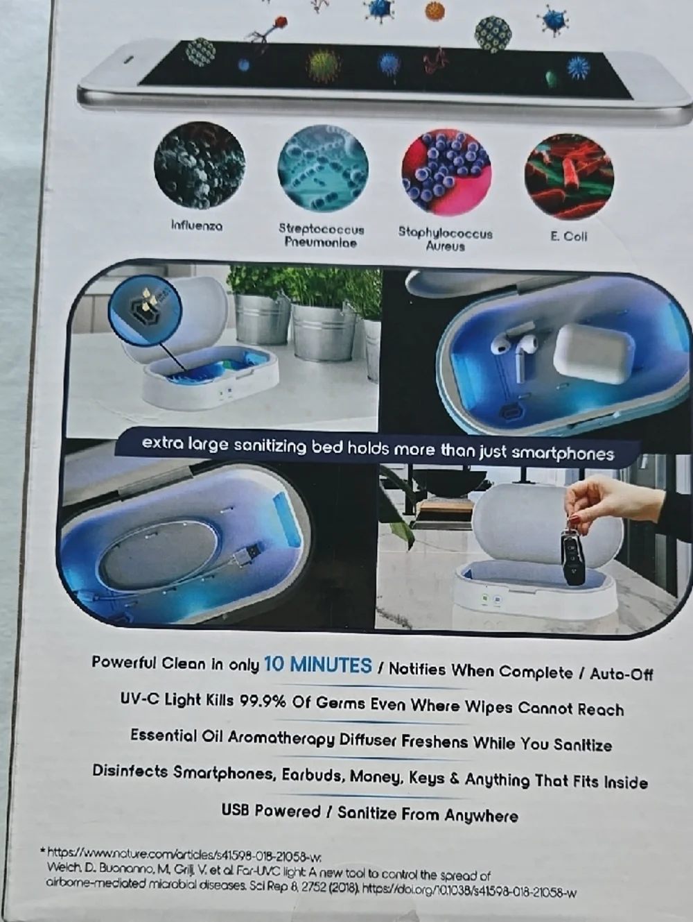 Blue Phone & Accessory Sanitizer